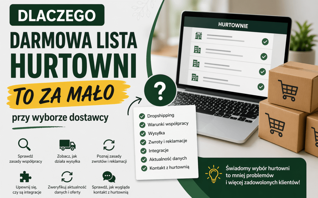 Dlaczego darmowa lista hurtowni to za mało przy wyborze dostawcy